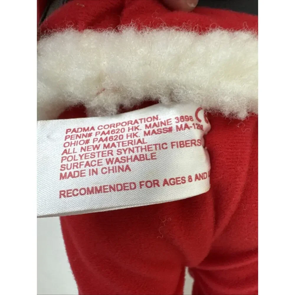 Santa Animated lighted  santa Padma Musical 3 songs candle lights vintage